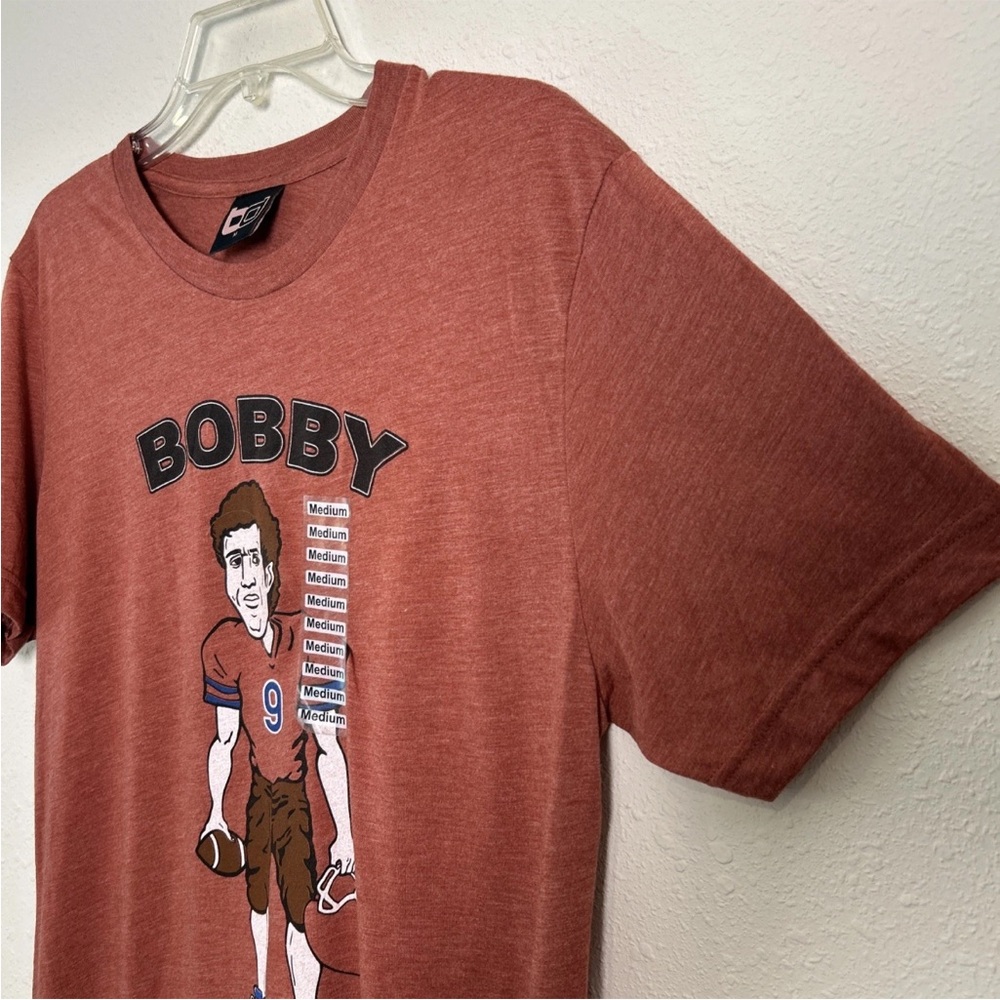 NWT Bobby Boucher Adam Sadler Beautiful Demise Burnt Orange T-Shirt Men’s Med - Picture 5 of 9